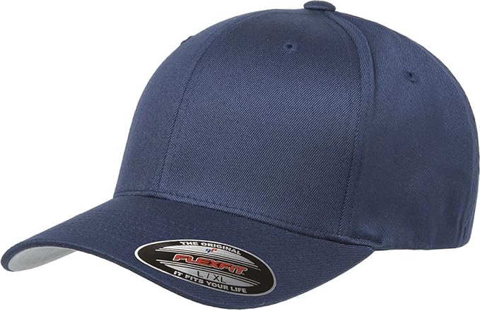 Flexfit Men's Wooly Combed Twill Fitted Baseball Cap